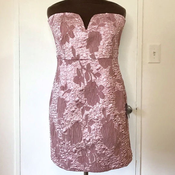 Lulu's Strapless Party Dress - Picture 1 of 10